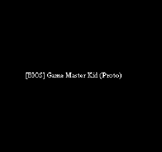 Screenshot Thumbnail / Media File 1 for [BIOS] Game Master Kid (Proto)